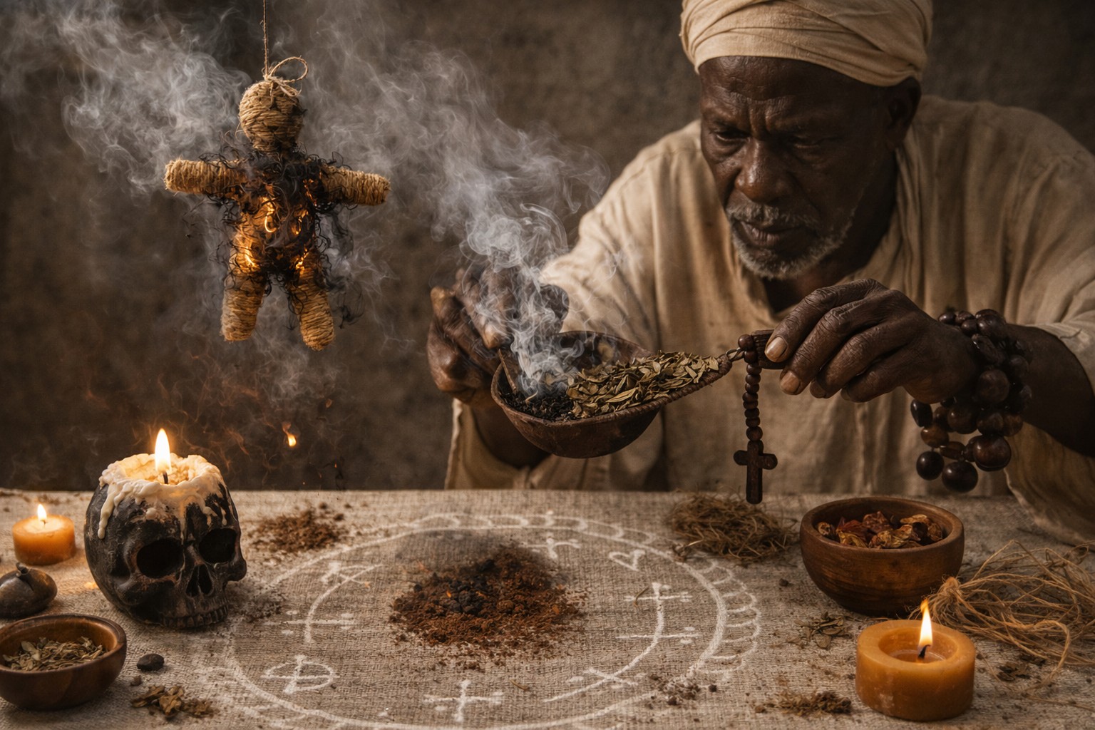Marabout africain rituel vaudou